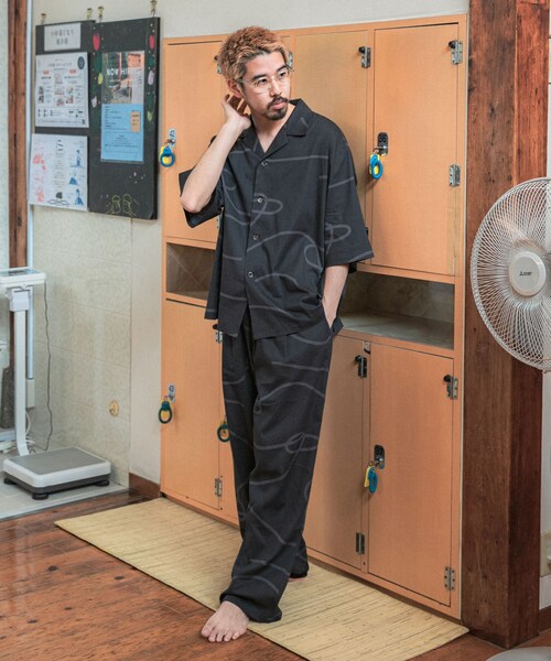 URBAN RESEARCH(アーバンリサーチ)の「SENTO-GRASHI 「ゆ」pants (long)(その他パンツ・メンズ・BLK×CCL/BEG×OFF/BLU×OFF・M/L/L/XL)」の7枚目の写真