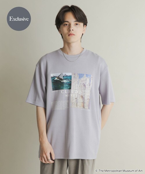 SENSE OF PLACE by URBAN RESEARCH（センスオブプレイスバイアーバンリサーチ）の「『別注』THE MET×SENSE OF PLACE　SHORT-SLEEVE T-SHIRTS B（Tシャツ/カットソー・メンズ・WHITE/BLACK/L.PURPLE・M/L）」の3枚目の写真