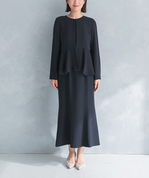 URBAN RESEARCH ROSSO（アーバンリサーチロッソ）の「kaene　フレアジャケットセットワンピース（ワンピース・レディース・beige/navy・M）」の18枚目の写真