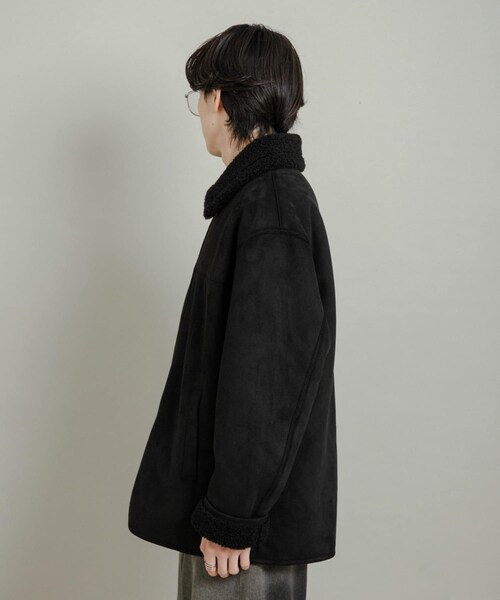 SENSE OF PLACE by URBAN RESEARCH（センスオブプレイスバイアーバンリサーチ）の「アソートボアブルゾン（ブルゾン・メンズ・BLK×CHA/BLK×BLK/GRY×KHK・M/L）」の14枚目の写真