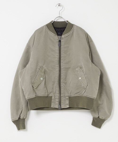 ITEMS URBANRESEARCH(アイテムズ アーバンリサーチ)の「ピグメントダイ オーバーサイズMA-1(MA-1・メンズ・KHAKI/GREIGE/GRAY・M/L)」の20枚目の写真