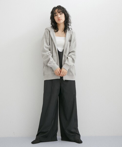 ADAM ET ROPE'（アダムエロペ）の「【GANNI】OVERSIZED ZIP HOODIE