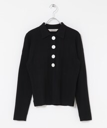 URBAN RESEARCH ROSSO | Torrazzo Donna Rib Knit Polo Shirt(ニット/セーター)