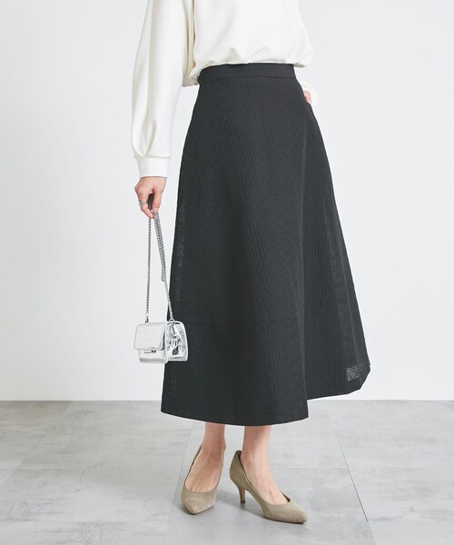 URBAN RESEARCH ROSSO（アーバンリサーチロッソ）の「シアージャガードフォルムスカート（スカート・レディース・BEIGE/BLACK・36/38）」の6枚目の写真