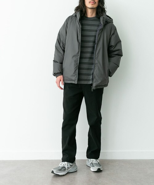 URBAN RESEARCH Sonny Label（アーバンリサーチサニーレーベル）の「裏起毛スリムイージーテーパードパンツ（その他パンツ・メンズ・ブラック/チャコール・S/M/L）」の9枚目の写真