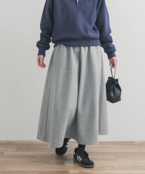 URBAN RESEARCH DOORS（アーバンリサーチドアーズ）の「カットギャザースカート（スカート・レディース・L.GRAY/MOCHA/CHARCOAL・Free）」の9枚目の写真