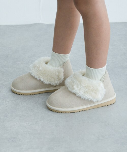URBAN RESEARCH DOORS(アーバンリサーチドアーズ)の「ショートムートンブーツ(KIDS)(シューズ小物/雑貨・キッズ・BROWN/BEIGE・18/19/20/21/22)」の15枚目の写真