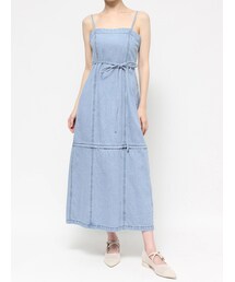dazzlin | カーブジャケットSET2wayデニムキャミワンピース(ワンピース)