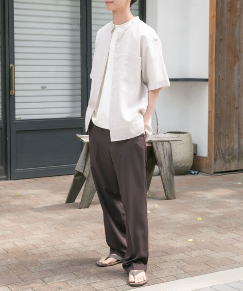 URBAN RESEARCH DOORS(アーバンリサーチドアーズ)の「FORK&SPOON COOL FIBERイージーパンツ(その他パンツ・メンズ・BROWN/NAVY・4/5)」の6枚目の写真