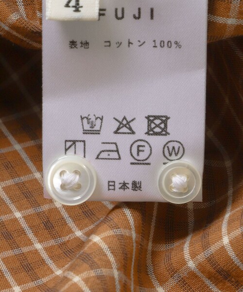 URBAN RESEARCH(アーバンリサーチ)の「FUJI COTTON CHECK SHIRTS(シャツ/ブラウス・メンズ・GRAY/BROWN・4/5)」の16枚目の写真