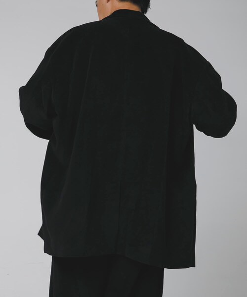 URBAN RESEARCH（アーバンリサーチ）の「THE DAY　MOLESKIN DOUBLE BREASTED JACKET（テーラードジャケット・メンズ・BLACK・2/3）」の7枚目の写真