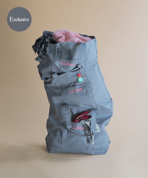 URBAN RESEARCH DOORS(アーバンリサーチドアーズ)の「『別注』L.L.Bean×DOORS GROCERY TOTE(トートバッグ・レディース・GRAY/BLUE/RED/ORANGE・One)」の1枚目の写真