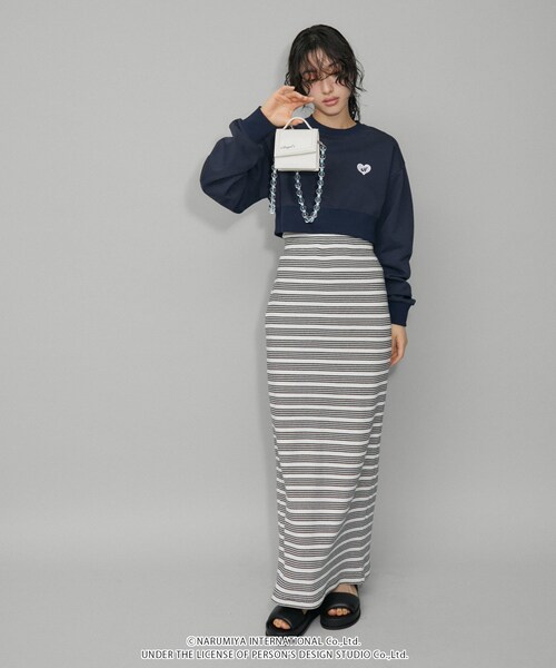 ADAM ET ROPE'(アダムエロペ)の「【ANGEL BLUE×ADAM ET ROPE'】ボールチェーンミニバッグ(ショルダーバッグ・レディース・ホワイト/シルバー・F)」の18枚目の写真