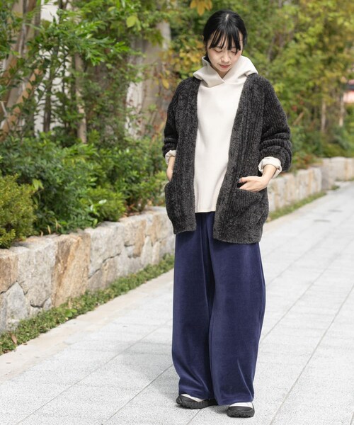 EKAL（エカル）の「OCTAカーディガンジャケット（カーディガン/ボレロ・レディース・ブラック/グレー・One）」の20枚目の写真