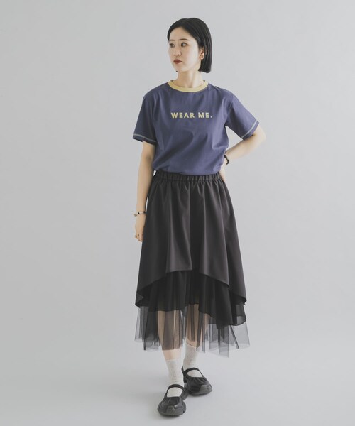 THE GOODLAND MARKET（ザグッドランドマーケット）の「ザ グッドランド マーケット　BOX RINGER  TEE（Tシャツ/カットソー・レディース・WH×GR/YE×BR/BL×LGR・1/2）」の13枚目の写真
