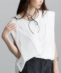 nissen | レイヤードベスト風半袖トップス(シャツ/ブラウス)