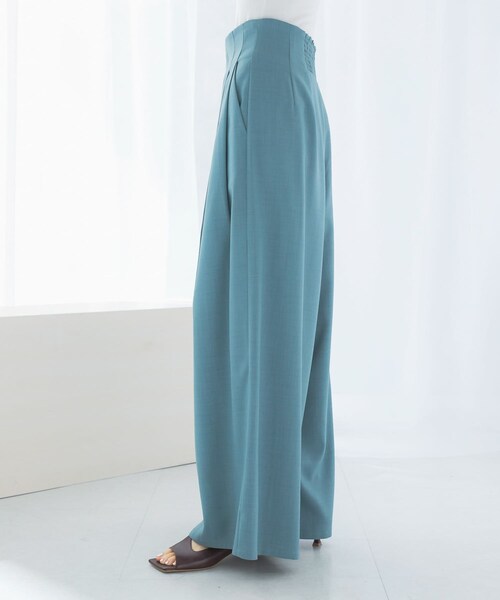 URBAN RESEARCH ROSSO（アーバンリサーチロッソ）の「ハイウエストワイドパンツ（その他パンツ・レディース・lightbeige/blue・36/38）」の14枚目の写真