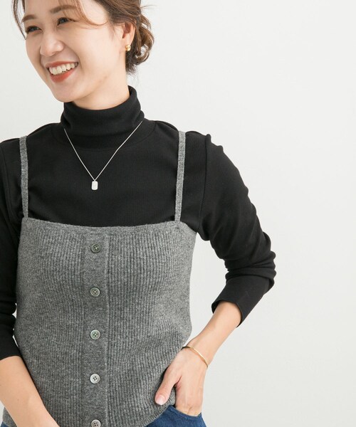 URBAN RESEARCH DOORS（アーバンリサーチドアーズ）の「リブニットビスチェ（その他トップス・レディース・杢CHARCOAL/BEIGE・M）」の10枚目の写真