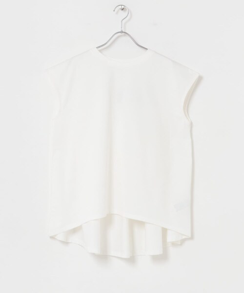 URBAN RESEARCH Sonny Label（アーバンリサーチサニーレーベル）の「接触冷感バックフレアフレンチTシャツ（Tシャツ/カットソー・レディース・オフ/チャコール/コーラルレッド・Free）」の11枚目の写真