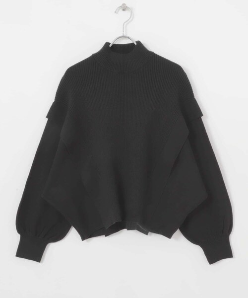 SENSE OF PLACE by URBAN RESEARCH（センスオブプレイスバイアーバンリサーチ）の「『一部WEB限定カラー』ストレッチショルダータックセーター（ニット/セーター・レディース・OFF WHITE/GRAY/MOCHA/RED/YELLOW/BLACK/BLUE・one/One）」の22枚目の写真