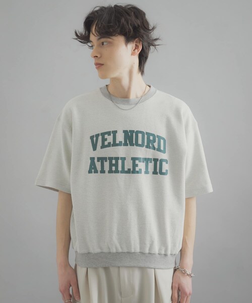 SENSE OF PLACE by URBAN RESEARCH（センスオブプレイスバイアーバンリサーチ）の「カレッジスウェットショートスリーブTシャツ（スウェット・メンズ・GRAY/NAVY/RED・M/L）」の13枚目の写真