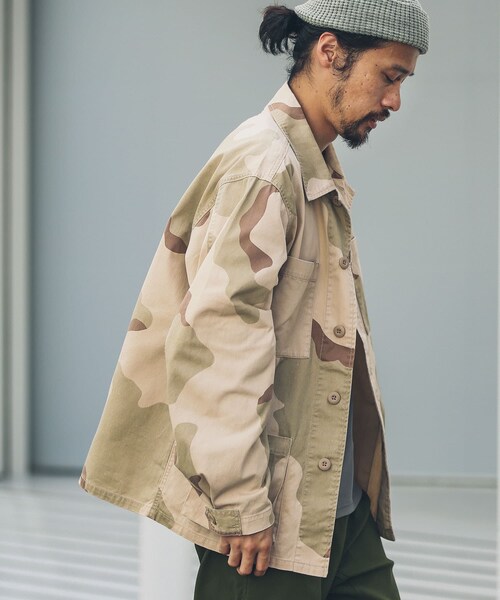 URBAN RESEARCH Sonny Label（アーバンリサーチサニーレーベル）の「ツイルミリタリーシャツジャケット（ミリタリージャケット・メンズ・カモ柄/カーキ・M/L）」の21枚目の写真