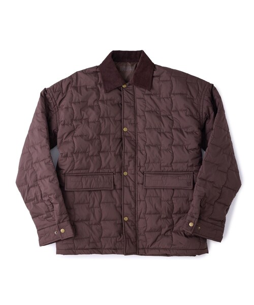 ADAM ET ROPE'(アダムエロペ)の「【UNIVERSAL OVERALL】for M FLAG QUIL TING JACKET(カバーオール・レディース・ブラック/グレー/ダークブラウン・L/M/XL)」の7枚目の写真