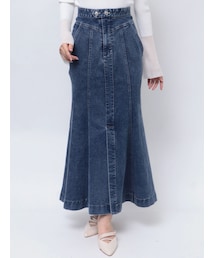 MERCURYDUO | ステッチワークデニムマーメイドスカート(スカート)