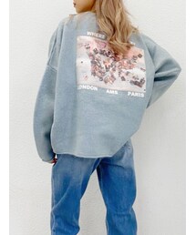 GYDA | カラーグラフィックニット TOPS(ニット/セーター)