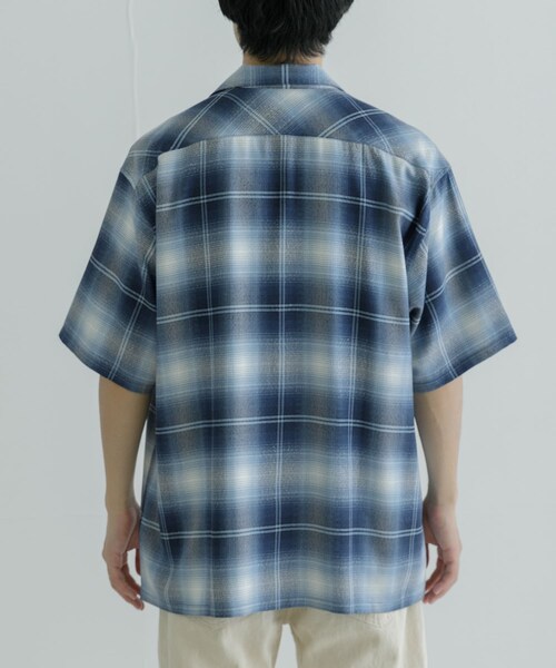 URBAN RESEARCH(アーバンリサーチ)の「SEVEN BY SEVEN OPEN COLLAR SHEER SHIRTS S/S(シャツ/ブラウス・メンズ・110 BLUE・S/M)」の7枚目の写真