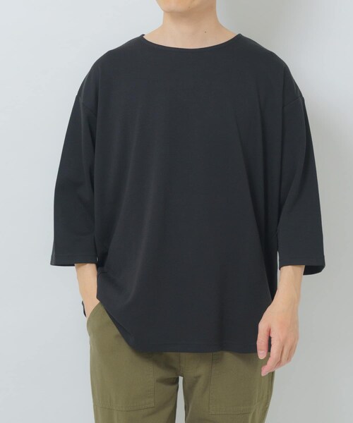 ITEMS URBANRESEARCH(アイテムズ アーバンリサーチ)の「接触冷感ポンチ7分袖トップス(Tシャツ/カットソー・メンズ・WHT/BLU/BEG/BLK・M/L)」の17枚目の写真