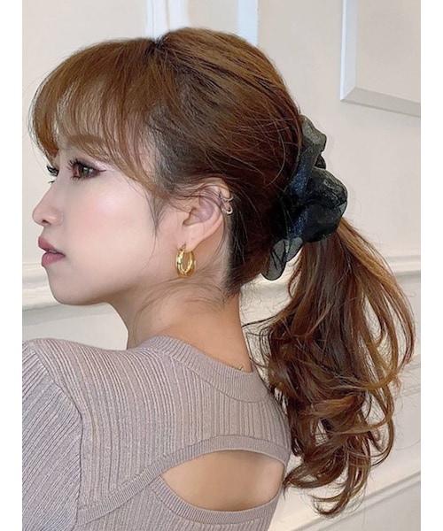 RESEXXY（リゼクシー）の「シャイニーグロスシュシュ（シュシュ・レディース・ブラック/ピンク/ブラウン・F）」の5枚目の写真