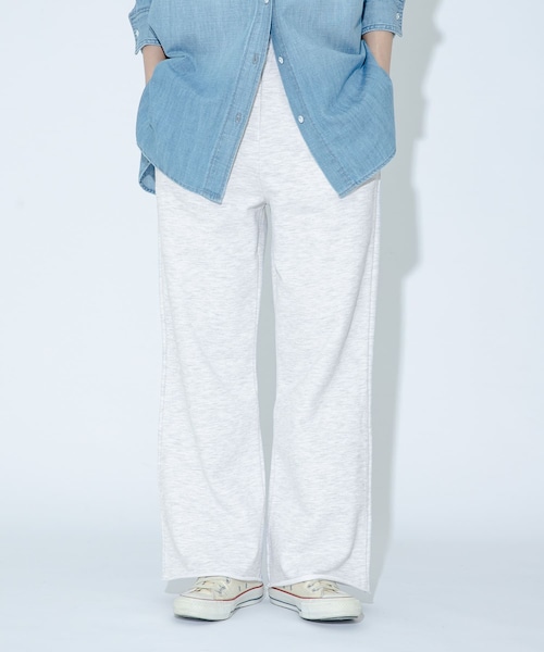 URBAN RESEARCH Sonny Label（アーバンリサーチサニーレーベル）の「GLASSY SEA　sweat flare pants（スウェットパンツ・レディース・GRAY/OATMEAL・FREE）」の2枚目の写真