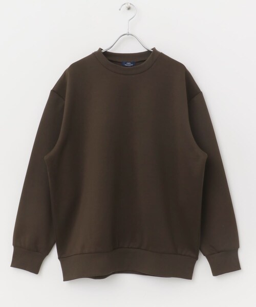 ITEMS URBANRESEARCH（アイテムズ アーバンリサーチ）の「ストレッチダンボール クルーネックプルオーバー（スウェット・メンズ・BEG/BRN/BLK/YEL・M/L）」の20枚目の写真