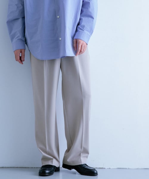 ITEMS URBANRESEARCH（アイテムズ アーバンリサーチ）の「TRワイドスラックス（その他パンツ・メンズ・BEG/L.GRY/BLK/BLU・M/L）」の2枚目の写真