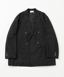 new basic WOOL LINEN DOUBLE JACKET