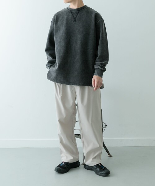 ITEMS URBANRESEARCH(アイテムズ アーバンリサーチ)の「フェードダンボール クルーネックTops(Tシャツ/カットソー・メンズ・BLK/NVY/GRN・M/L)」の9枚目の写真