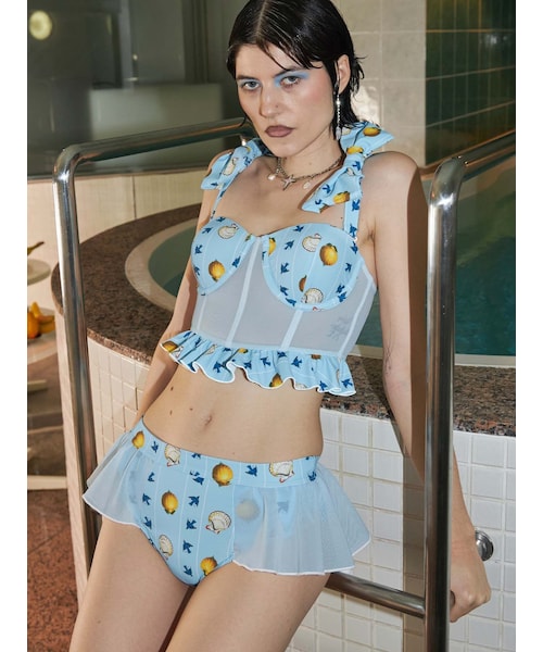 PAMEO POSE(パメオポーズ)の「JESS Bikini(水着・レディース・スカイブルー・F)」の10枚目の写真