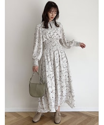 dazzlin | プリーツスリーブシャーリングワンピース(ワンピース)