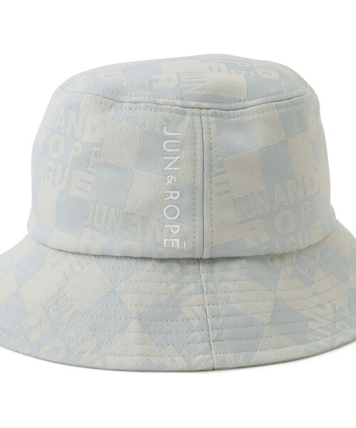 ROPE'（ロペ）の「チェッカーボードジャガードバケットハット（ハット・レディース・ブラック/サックス/イエロー・F）」の21枚目の写真