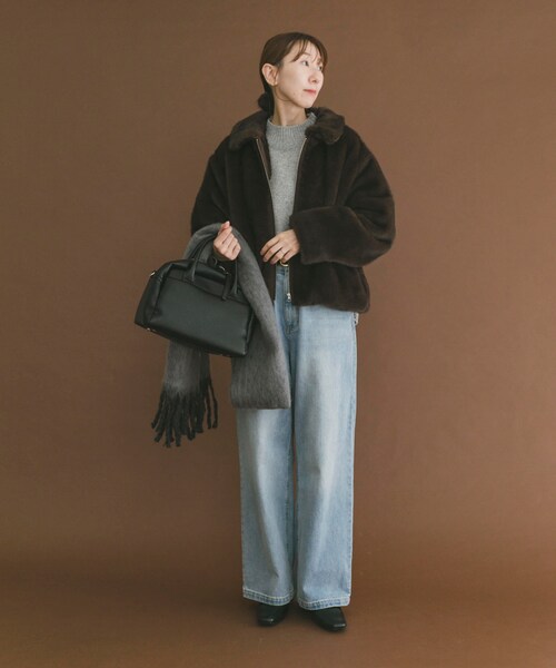 ITEMS URBANRESEARCH（アイテムズ アーバンリサーチ）の「ファージャケット（テーラードジャケット・レディース・BRN/L.BEG・Free）」の9枚目の写真