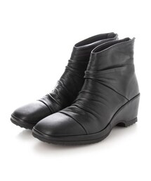 モード エ ジャコモ ディッシィ MODE ET JACOMO DICI ドレープデザインウェッジソールショートブーツ