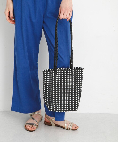 URBAN RESEARCH Sonny Label（アーバンリサーチサニーレーベル）の「メルカドトートバッグ（トートバッグ・レディース・ブラック×オフ/ブラック/ホワイト・one）」の16枚目の写真