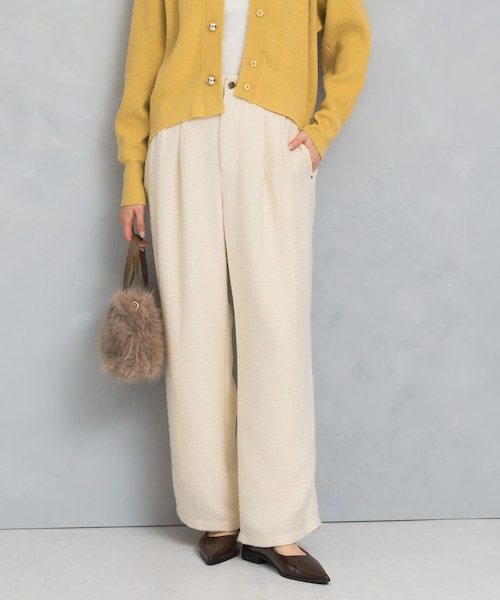 URBAN RESEARCH ROSSO（アーバンリサーチロッソ）の「ツイードストレートパンツ（その他パンツ・レディース・IVORY/NAVY×BRN・36/38）」の4枚目の写真