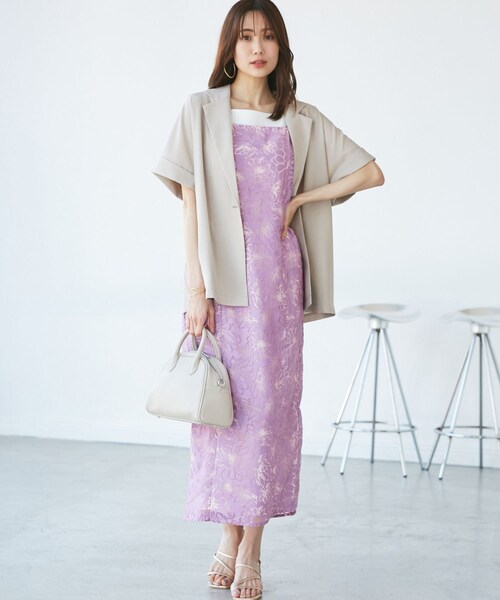 ROPE' PICNIC（ロペピクニック）の「【emur/エミュール】1人で着られる浴衣キャミワンピースセット（浴衣・レディース・ブルー/ラベンダー・38）」の15枚目の写真
