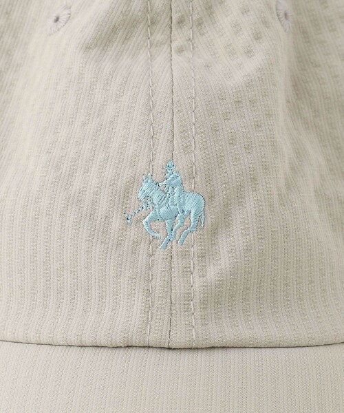 ROPE' PICNIC(ロペピクニック)の「【POLO BCS/ポロ ビーシーエス別注】サッカーストライプロゴ刺繍キャップ(キャップ・レディース・グレー系/キナリ/ネイビー・F)」の11枚目の写真