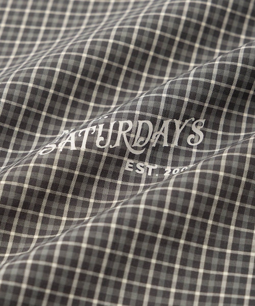 Saturdays NYC(サタデーズ ニューヨークシティ )の「Vintage Serif Check Scarf(バンダナ/スカーフ・レディース・グレー/キナリ/ベージュ・F)」の14枚目の写真