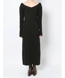 EMODA | バックレースアップロングワンピース(ワンピース)