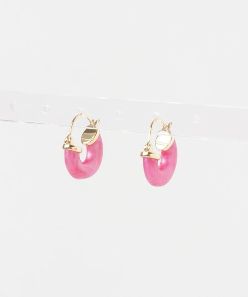 URBAN RESEARCH(アーバンリサーチ)の「ANNI LU Petit Swell Hoop(ピアス(両耳用)・レディース・Pink Lotus・-)」の2枚目の写真