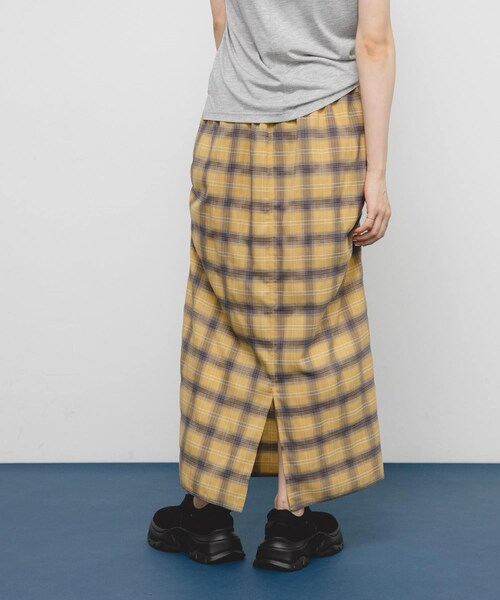 KBF（ケイビーエフ）の「サイドデザインチェックスカート（スカート・レディース・BLACK/YELLOW/BLUE・one）」の13枚目の写真